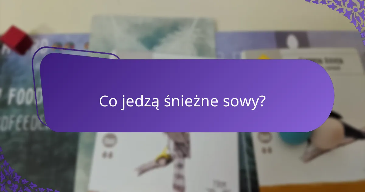 Gdzie żyją śnieżne sowy?