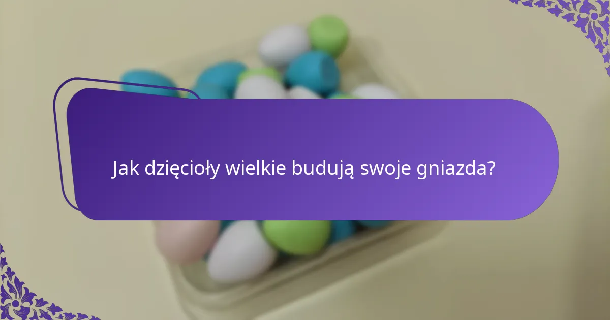 Jakie siedlisko preferuje dzięcioł wielki?