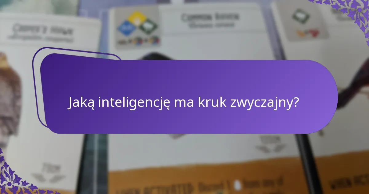 Jak kruki zwyczajne wypadają w porównaniu do innych krukowatych?