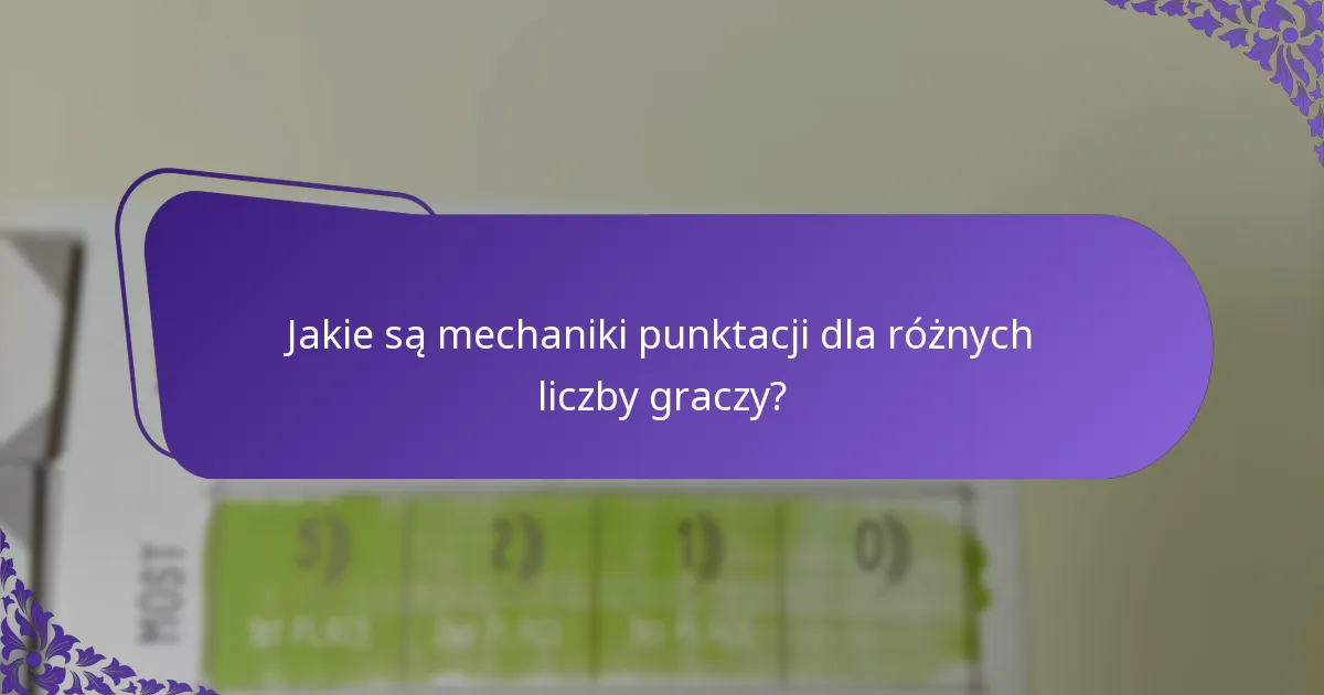 Jakie gry ilustrują różnice w punktacji w zależności od liczby graczy?