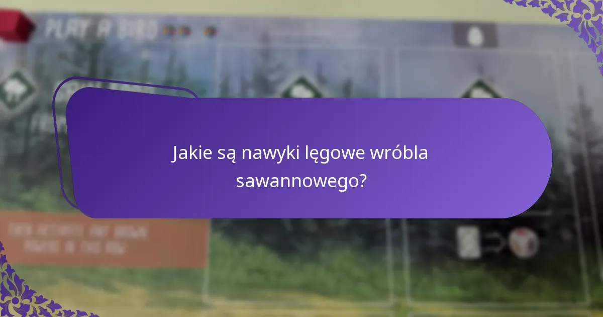 Jakie zagrożenia napotykają wróble sawannowe w swoim siedlisku?