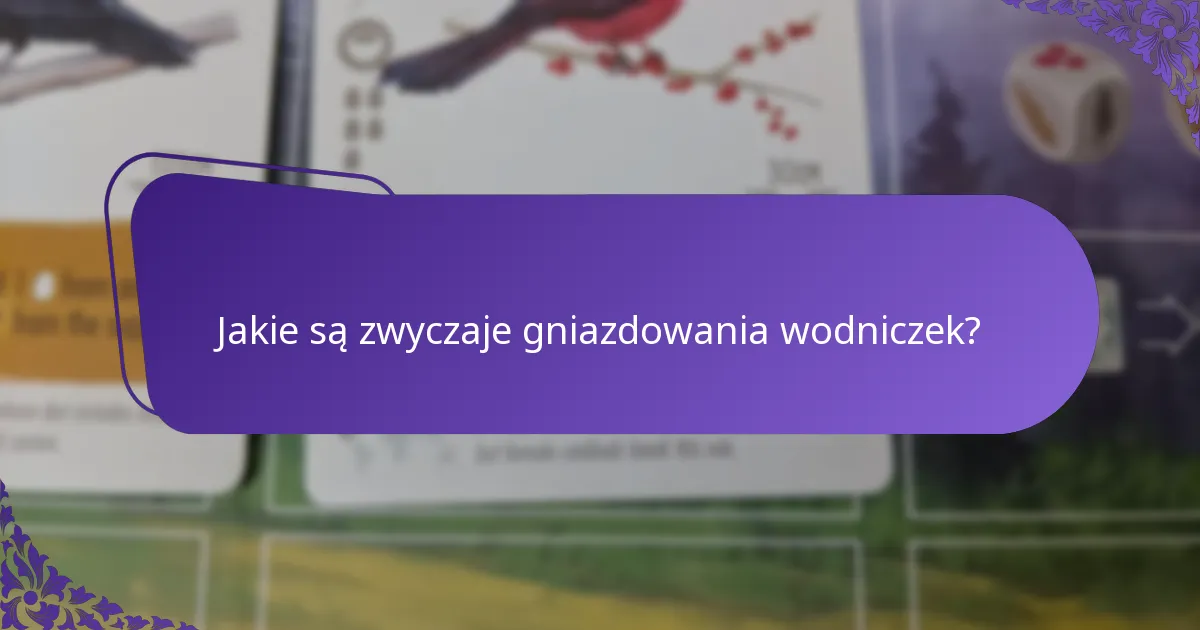 Z czego składa się dieta wodniczek?