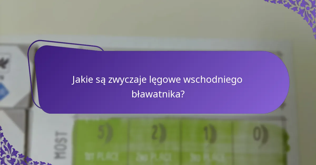 Jak różnią się zwyczaje lęgowe w różnych regionach?